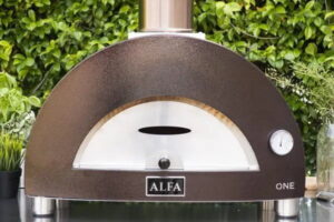 Alfa Nano Aufsatz-Pizzaofen mit Holzofen, Kupfer – Bild 3