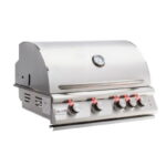 Blaze Grills Premium LTE 32” 4-Burner Gas BBQ Grill with Rear Burner and Built-In Lights