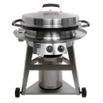 Auf einem Wagen montierter Flat-Top-Gasgrill der EVO Professional-Serie