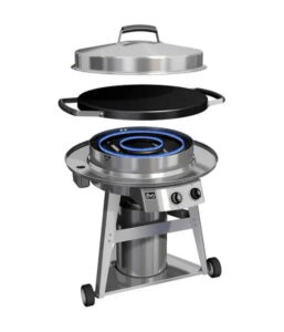 Auf einem Wagen montierter Flat-Top-Gasgrill der EVO Professional-Serie – Bild 2