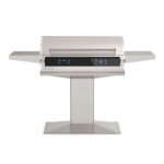Fire Magic Electric EL500 31-Zoll-Elektrogrill mit Dual-Touchscreen-Steuerung und digitalem Timer, Terrassenpfostenmontage