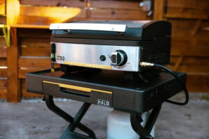 Halo Elite 1B Outdoor-Grillplatte mit zwei Zonen und einem Brenner – Bild 3