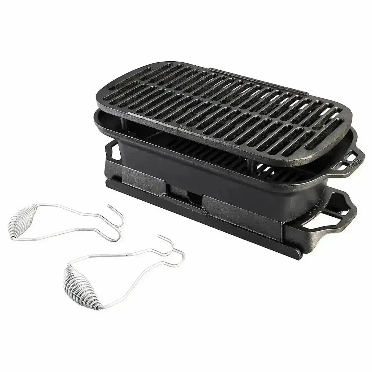 lodge-sportsman-s-pro-cast-iron-bbq-grill-outdoor-grill-1187445709.jpg Lodge Sportsman's Pro Gusseisen-BBQ-Grill – Bild 1