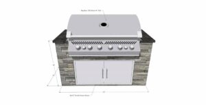 Napoleon BIG44 700-Series Gas BBQ Grill Island with 42x19 Double Access Doors – Bild 2