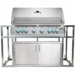 Napoleon BIG44 700-Series Gas BBQ Grill Island with 42x19 Double Access Doors