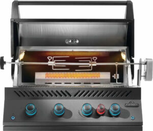 Eingebauter 32-Zoll-Gasgrill der Serie 700 von Napoleon mit hinterem Infrarotbrenner BIG32RB-1, Mattschwarz – Bild 5