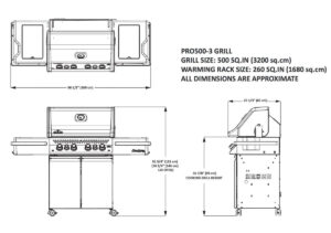 Napoleon Grills Prestige PRO 500 Gasgrill mit Infrarot-Seiten- und Heckbrennern, Edelstahl – Bild 15