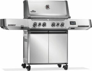 Napoleon Prestige 500 Connected Gas BBQ Grill mit Infrarot-Seiten- und Heckbrenner, Edelstahl – Bild 4