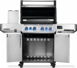Napoleon Prestige 500 Connected Gas BBQ Grill mit Infrarot-Seiten- und Heckbrenner, Edelstahl – Bild 2