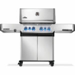 Napoleon Prestige 500 Gasgrill mit Infrarot-Seiten- und Heckbrenner, Edelstahl