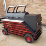 Offset Smoker Grillwagen Deluxe Doppelkammer – Bild 1