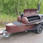 Reverse-Flow Smoker-Anhänger mit Spüle – Bild 4