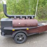 Reverse-Flow Smoker-Anhänger mit Spüle – Bild 6