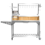 Tagwood BBQ Santa Maria Argentinischer Grill, Edelstahl, BBQ03SS