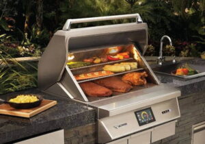 Twin Eagles 36" eingebauter holzbefeuerter Pellet-Räucherofen und Grill – Bild 2