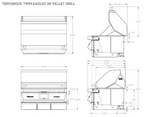 Twin Eagles 36" eingebauter holzbefeuerter Pellet-Räucherofen und Grill – Bild 6