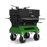 Yoder Smokers 24x36 flacher, verstellbarer Holzkohlegrill auf Wettbewerbswagen – Bild 32
