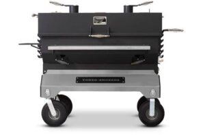 Yoder Smokers 24x48 Flat Top Adjustable Charcoal Grill on Competition Cart