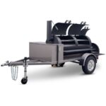 Yoder Smokers 30" Frontiersman, auf Anhänger montierter, versetzter Smoker – Bild 3