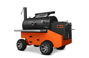 Yoder Smokers Cimarron S Pellet Smoker auf einem Wettbewerbswagen