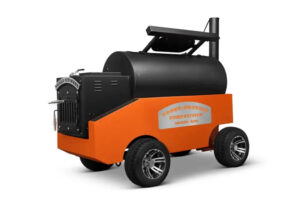 Yoder Smokers Cimarron S Pellet Smoker auf einem Wettbewerbswagen