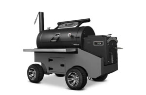 Yoder Smokers Cimarron S Pellet Smoker auf einem Wettbewerbswagen