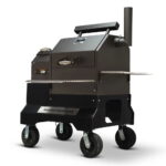 Yoder Smokers YS480s Pelletgrill auf Wettbewerbswagen mit Aufbewahrungsschublade – Bild 4